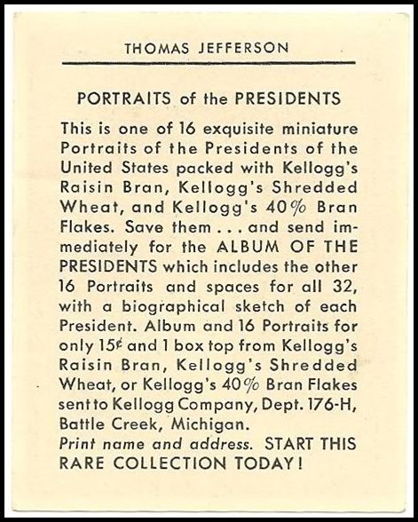 F273-21 Kellogg's Presidents